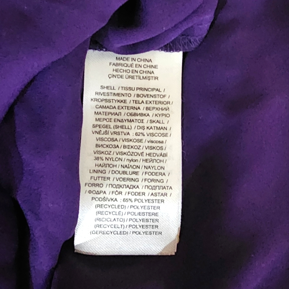 NWT LAUREN RALPH LAUREN 4 Purple Floral Velvet Romantic Goth Maxi Halter Dress - Picture 6 of 7